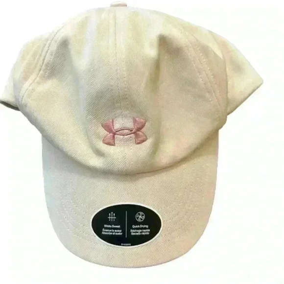 Under Armour Adjustable Baseball Hat, Light Pink - Picture 1 of 2
